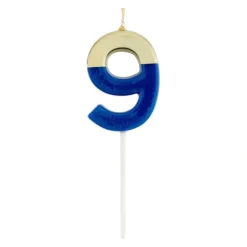 Cheap NUMBER CANDLE 9 ROYAL/GOLD - cozylivehome.com | we sell a wide range of comfortable household items Shop All