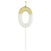 Clearance NUMBER CANDLE 0 WHITE/GOLD - cozylivehome.com | we sell a wide range of comfortable household items Shop All