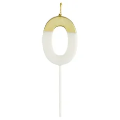 Clearance NUMBER CANDLE 0 WHITE/GOLD - cozylivehome.com | we sell a wide range of comfortable household items Shop All