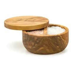 Store Olive Wood Salt Box - cozylivehome.com | we sell a wide range of comfortable household items Shop All