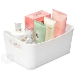 Clearance Open Storage Bin Small White Small Size Measures: 9.4 in. L x 6.6 in. W x 4 in. H - cozylivehome.com | we sell a wide range of comfortable household items Shop All