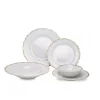 Clearance Ophelia Gold Band Dinnerware Service for 4 - cozylivehome.com | we sell a wide range of comfortable household items Shop All