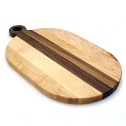 Oval Maple & Walnut Handle Serving Board 21" - cozylivehome.com | we sell a wide range of comfortable household items^ Shop All