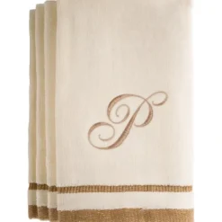Best Sale P - Cotton velour monogram towel - Ivory - cozylivehome.com | we sell a wide range of comfortable household items Giftware