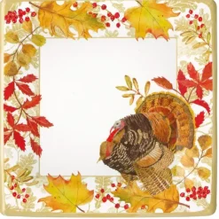 Store PAPER DINNER PLATES SQ WOODLAND TURKEY - cozylivehome.com | we sell a wide range of comfortable household items Shop All