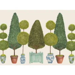 Store PAPER PLACEMATS TOPIARY GARDEN 24PK - cozylivehome.com | we sell a wide range of comfortable household items Shop All