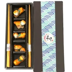 5pc Chopsticks & Shiba Inu Chopsticks Rest Set-5 - cozylivehome.com | we sell a wide range of comfortable household items^ Shop All