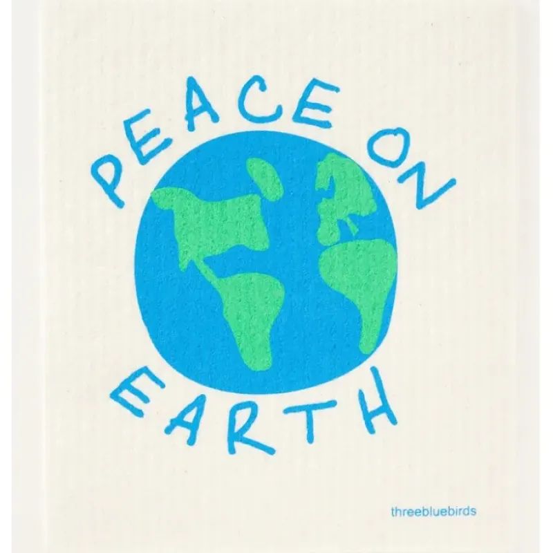 Shop PEACE ON EARTH SWEDISH DISHCLOTH - cozylivehome.com | we sell a wide range of comfortable household items Shop All