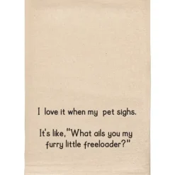 PET SIGHS FUNNY NATURAL TOWEL - cozylivehome.com | we sell a wide range of comfortable household items^ Shop All