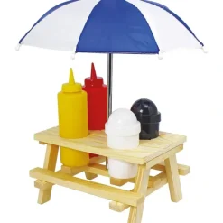 Flash Sale Picnic Table with Umbrella Condiment Set - cozylivehome.com | we sell a wide range of comfortable household items Shop All