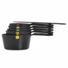 Clearance PLASTIC MEASURING CUPS SNAPS BLK 6 PC - cozylivehome.com | we sell a wide range of comfortable household items Shop All
