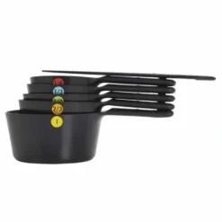 Clearance PLASTIC MEASURING CUPS SNAPS BLK 6 PC - cozylivehome.com | we sell a wide range of comfortable household items Shop All