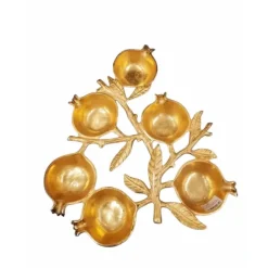 Hot Pomergranate Six Sectional Simonim Tray Gold - cozylivehome.com | we sell a wide range of comfortable household items Shop All