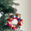 Shop Pompom Ball Wreath Ornament - cozylivehome.com | we sell a wide range of comfortable household items Ornament
