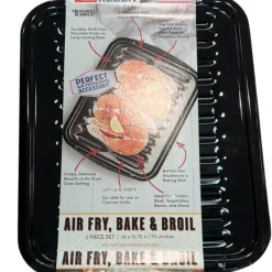 Cheap PORCELAIN BROILER & GRILL PAN SET 13X16 - cozylivehome.com | we sell a wide range of comfortable household items Shop All