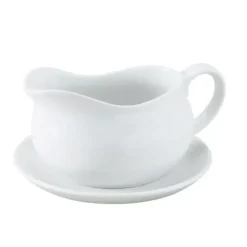 Outlet PORCELAIN GRAVY BOAT/SAUCER 24 OZ - cozylivehome.com | we sell a wide range of comfortable household items Shop All