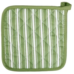 Cheap POT HOLDER GREEN STRIPE - cozylivehome.com | we sell a wide range of comfortable household items Shop All