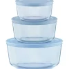 Clearance Pyrex Simply Store Tinted 6pc Lidded Round Storage Set Blue - cozylivehome.com | we sell a wide range of comfortable household items Shop All