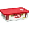 Shop PYREX-RECT* 6cup-BAKE DISH-RED COV - cozylivehome.com | we sell a wide range of comfortable household items Shop All