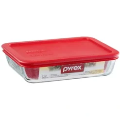 Outlet PYREX-RECT.BAKE DISH-RED COVER 3 cup - cozylivehome.com | we sell a wide range of comfortable household items Shop All