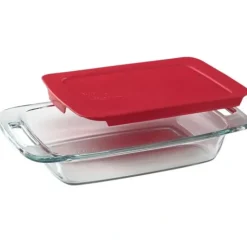 Clearance PYREX-RECT-2qt- w/GLASS COVER - cozylivehome.com | we sell a wide range of comfortable household items Shop All