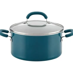 Fashion Rachael Ray 6 QT Aluminum Covered Stockpot, Teal Shimmer - cozylivehome.com | we sell a wide range of comfortable household items Housewares