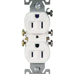 Clearance RECEPTACLE-DOUBLE-15A/125V-WHITE - cozylivehome.com | we sell a wide range of comfortable household items Shop All