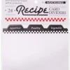 Clearance RECIPE CARD DIVIDERS 24PK 4X6" - cozylivehome.com | we sell a wide range of comfortable household items Shop All
