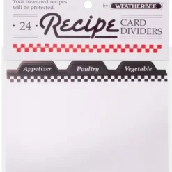 Clearance RECIPE CARD DIVIDERS 24PK 4X6" - cozylivehome.com | we sell a wide range of comfortable household items Shop All