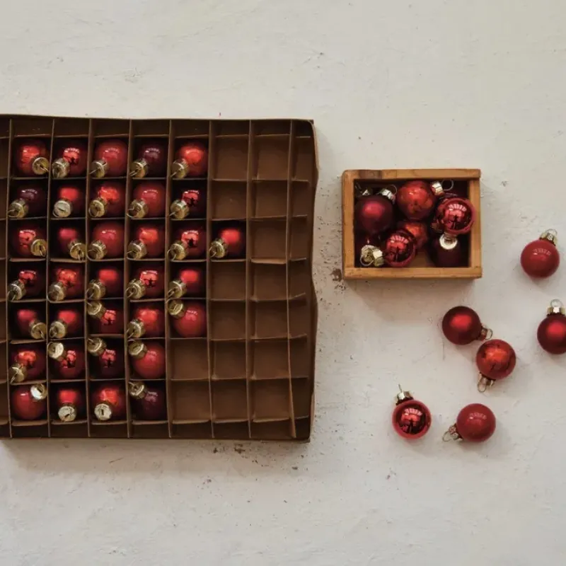 Flash Sale Red Glass Ball Ornaments Set- 49 - cozylivehome.com | we sell a wide range of comfortable household items Ornament