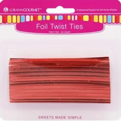 Fashion RED METALLIC TWIST TIES - cozylivehome.com | we sell a wide range of comfortable household items Shop All