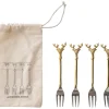 Outlet Reindeer Stainless Steel and Brass Fork - cozylivehome.com | we sell a wide range of comfortable household items Shop All
