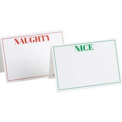 Outlet REVERSIBLE PLACE CARDS NAUGHTY OR NICE - cozylivehome.com | we sell a wide range of comfortable household items Shop All