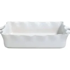 Discount RFF440-WHI LG. RECT. RUFFLED BAKER - cozylivehome.com | we sell a wide range of comfortable household items Shop All