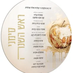 Flash Sale RH-SC-PB Rosh Hashana - Simanim Card - Painted Batya - cozylivehome.com | we sell a wide range of comfortable household items Shop All