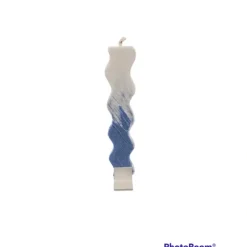 Store Rippled Havdallah Candle Blue White - cozylivehome.com | we sell a wide range of comfortable household items Shop All