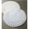 Flash Sale Round Crochet Border Bath Rug - cozylivehome.com | we sell a wide range of comfortable household items Shop All