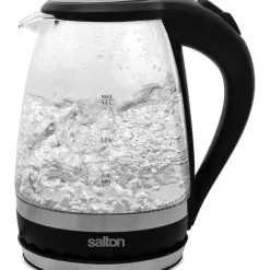 New Salton Cordless Electric Compact Glass Kettle - cozylivehome.com | we sell a wide range of comfortable household items Shop All