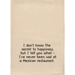 Online SECRET TO HAPPINESS FUNNY NATURAL TOWEL - cozylivehome.com | we sell a wide range of comfortable household items Shop All