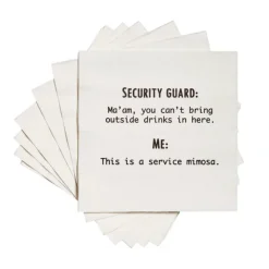 New SECURITY GUARD FUNNY COCKTAIL NAPKIN - cozylivehome.com | we sell a wide range of comfortable household items Shop All