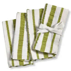 Best Sale Seersucker Stripe Napkin Set of 4 - cozylivehome.com | we sell a wide range of comfortable household items Shop All