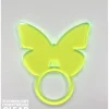 Online Set of 4 Fluorescent Chartreuse Butterfly Napkin Ring - cozylivehome.com | we sell a wide range of comfortable household items Shop All