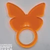 Clearance Set of 4 Fluorescent Sunset Butterfly Napkin Ring - cozylivehome.com | we sell a wide range of comfortable household items Shop All