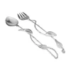 Fashion Set of 2 Nickel Salad Servers with Leaf Design - 13.75"L.. - cozylivehome.com | we sell a wide range of comfortable household items Giftware