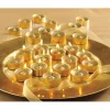 Discount Shimmer Metallic Gold Colored Tealight Candles Unscented Set/12 - cozylivehome.com | we sell a wide range of comfortable household items Shop All