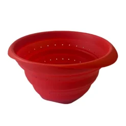Fashion SILICONE COLLAPSIBLE COLANDER 4 QT RED - cozylivehome.com | we sell a wide range of comfortable household items Shop All