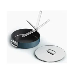 Cheap Space Folding Handle Ceramic Non-stick 3.5 Qt. Blue Sauté Pan & Lid - cozylivehome.com | we sell a wide range of comfortable household items Shop All