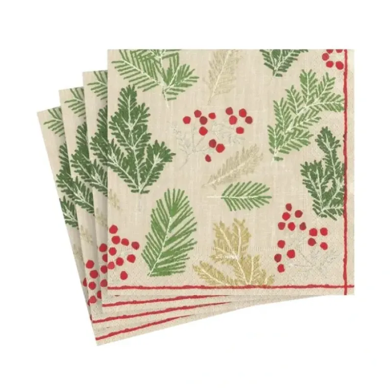 Store Sprigs and Berries Paper Cocktail Napkins - cozylivehome.com | we sell a wide range of comfortable household items Shop All