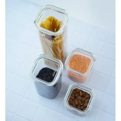 Best Sale SQUARE Canister Glass w/Glass Lid - cozylivehome.com | we sell a wide range of comfortable household items Shop All