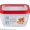 Fashion Square Clear View Top, Durable Storage Set 630ML - cozylivehome.com | we sell a wide range of comfortable household items Shop All